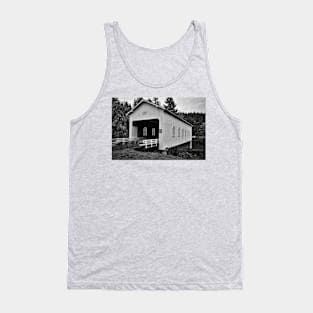 Black And White Dorena Covered Bridge Tank Top